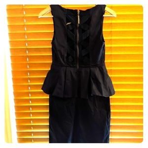 Alice + Olivia Peplum Navy Dress